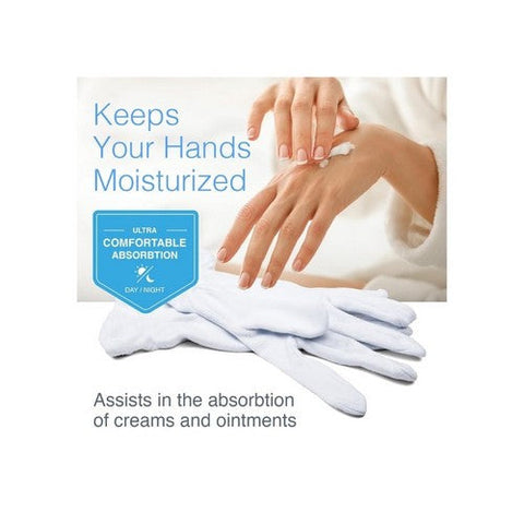 Cara, Cotton Gloves Large, 1 Pair