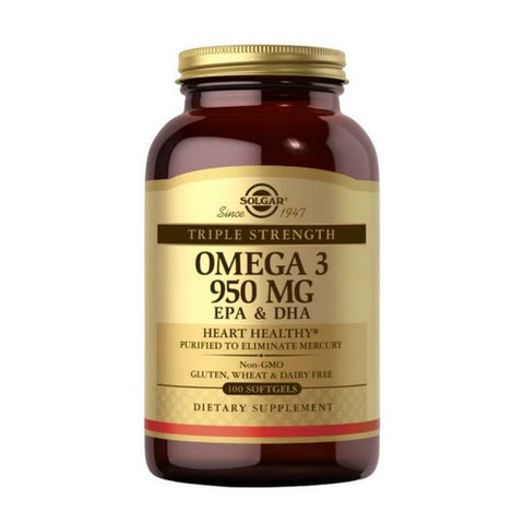 Solgar, Omega-3 Epa & Dha Triple Strength, 950 Mg, 100 Softgels