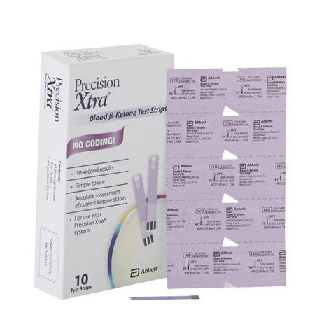 Precision Xtra, Blood B-Ketone Test Strips, Box Of 10 Precision Xtra