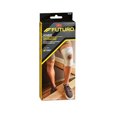 3M, Futuro Comfort Support With Stabilizers Knee Moderate Support Large, 1 Each (Large) Futuro