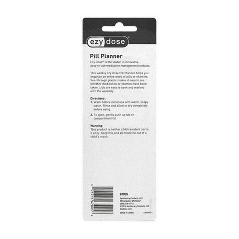 Ezy Dose, Pill Planner Weekly Medium, 1 Each Ezy Dose