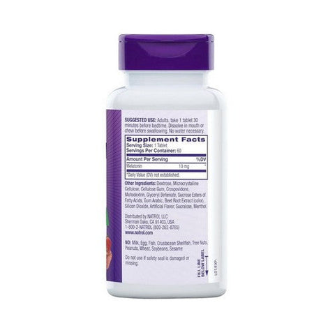 Natrol, Fast Dissolve Melatonin, 10 Mg, 60 Tabs Natrol