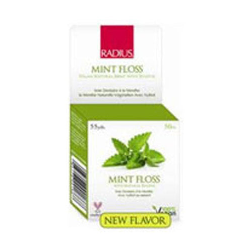 Radius, Vegan Xylitol Floss, Mint 55 yards Radius