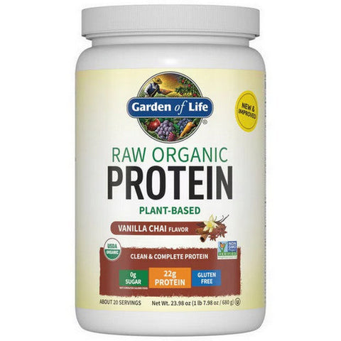 Garden of Life, Raw Organic Protein Powder Vanilla Chai, 680 Grams Garden of Life