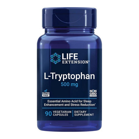 Life Extension, L Tryptohan, 500 mg, 90 Vcaps Life Extension