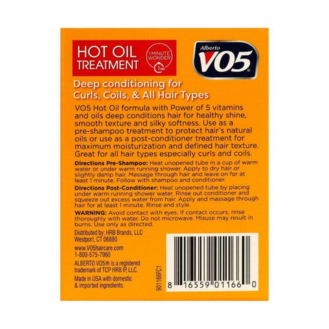 Vo5, Hot Oil Intense Conditioning Treatment, 0.5 Oz / 2 Count Vo5