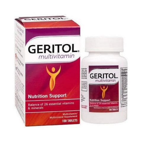 Geritol, Nutrition Support Multivitamin Multimineral Supplement, 100 Tablets Geritol