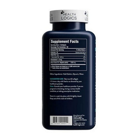 Health Logics, Black Seed Oil, 100 Caps Health Logics