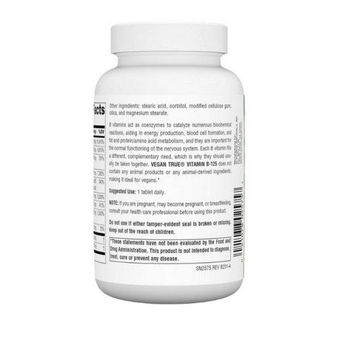 Source Naturals, Vegan True B-125, 125 mg, 60 Tabs Source Naturals