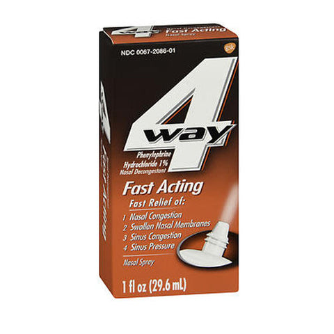 4-Way, Fast Acting Nasal Spray, 1 Oz 4-Way