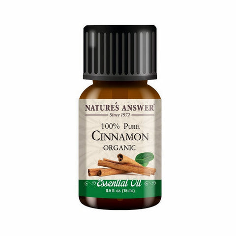 Nature's Answer, Pure Organic Essential Oil Cinnamon, 0.5 Oz Nature's Answer
