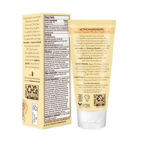 Babo Botanicals, Daily Sheer Sunscreen SPF 40, 1.7 Oz Babo Botanicals