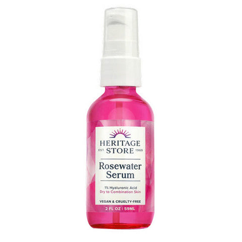 Heritage Store, Rosewater Serum, Rose Petals 2 oz Heritage Store