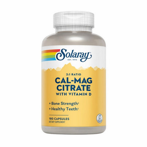 Solaray, Cal-Mag Citrate, 1,000 IU, 180 Caps Solaray