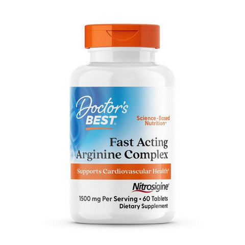 Doctors Best, Fast Acting Arginine Complex, 1500 Mg, 60 Tablets Doctors Best