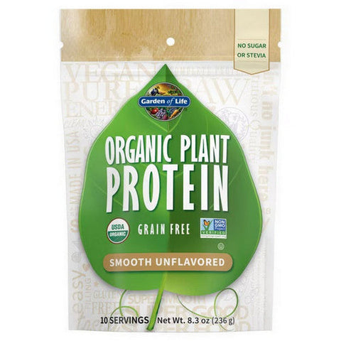 Garden of Life, Organic Plant Protein, Smooth Natural 226g Garden of Life