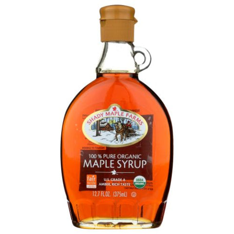 Shady Maple Farm, Shady Maple Farm Syrup Rich Taste Organic, 12.7 Oz (Case of 12) Shady Maple Farm