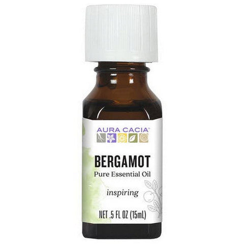Aura Cacia, Essential Oil Bergamot, (citrus bergamia) 0.5 Fl Oz Aura Cacia