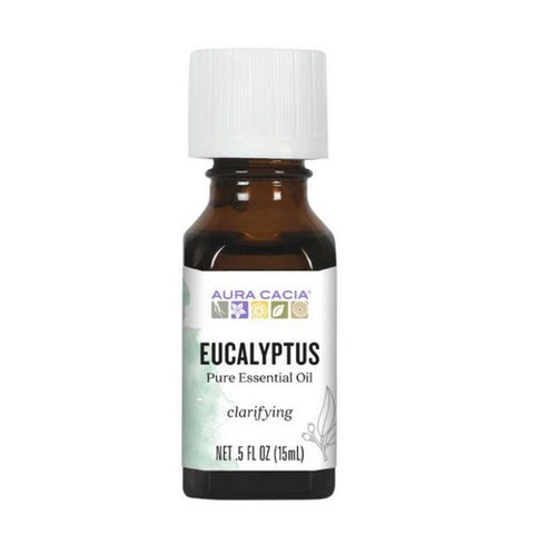 Aura Cacia, 100% Pure Essential Oil Eucalyptus, 0.5 Oz