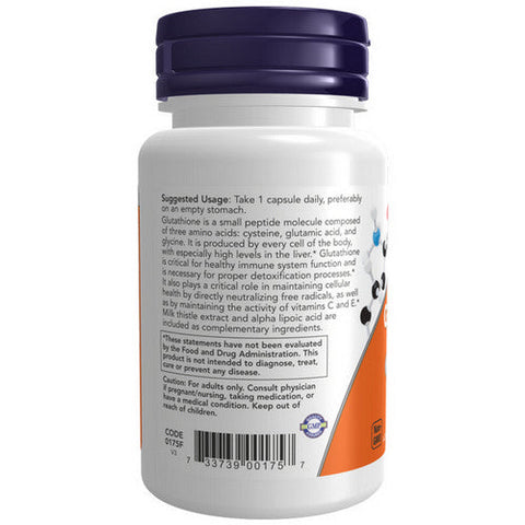 Now Foods, Glutathione, 500 mg, 30 Veg Caps Now Foods
