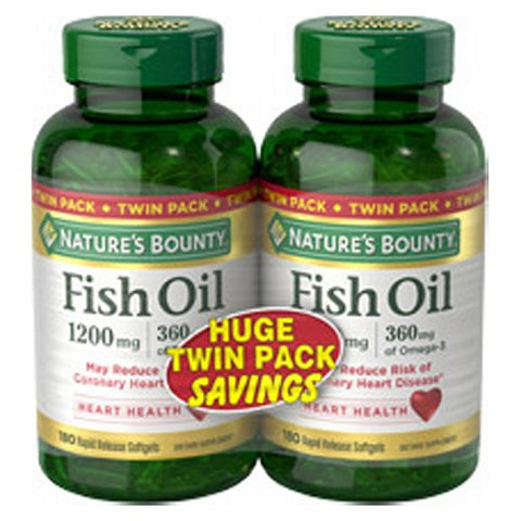 Fish Oil 6 X (180+180 Liguid Softgels) by Nature's Bounty