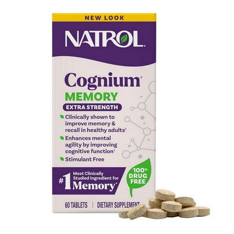 Natrol, Cognium Memory Extra Strength, 400 mg, 60 Tabs Natrol