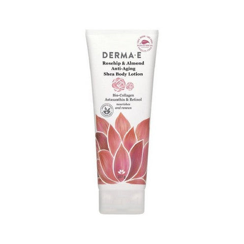 Derma e, Body Lotion, Rosehip Almond 8 Oz Derma e