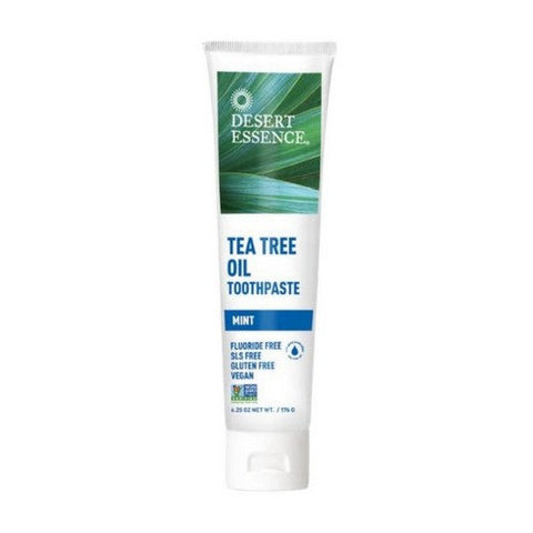 Desert Essence, Natural Tea Tree Oil Toothpaste Mint, WITH MINT, 6.25 oz Desert Essence
