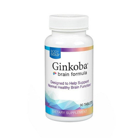 Body Gold, Ginkoba Brain Formula, 90 Tabs Body Gold
