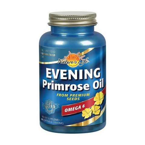 Nature's Life, Evening Primrose Oil, 1300 Mg, 60 Softgels Nature's Life