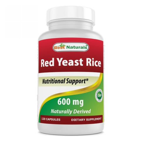 Best Naturals, Red Yeast Rice, 600 mg, 120 Caps Best Naturals