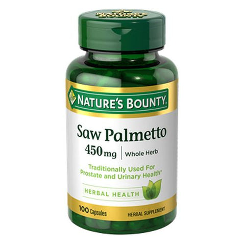 Nature's Bounty, Saw Palmetto, 450 mg, 24 X 100 Caps Nature's Bounty