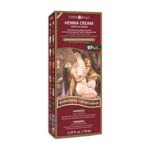 Surya Brasil, Henna Cream Golden Brown, 2.37 Oz Surya Brasil