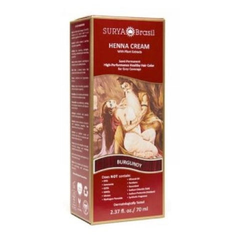 Surya Brasil, Henna Cream Burgundy, 2.37 Oz Surya Brasil