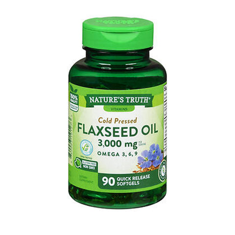 Nature's Truth, Flaxseed Oil Quick Release Softgels, 3000 Mg, 90 Caps Nature's Truth