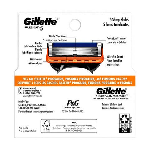 Gillette, Fusion Cartridges, 2 Each Gillette