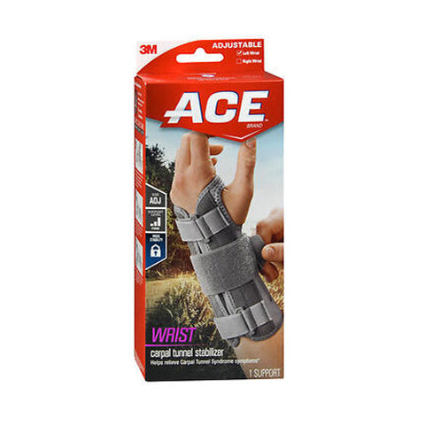 Ace, Carpal Tunnel Wrist Stabilizer Left Adjustable, 1 Each Ace