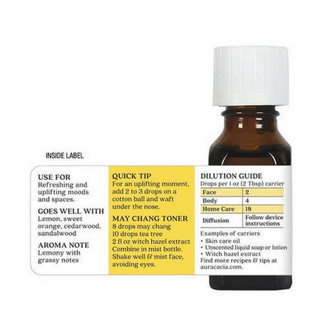 Aura Cacia, Essential Oil, May Chang 0.5 Oz Aura Cacia