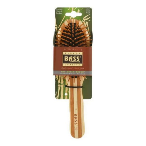 Bass Brushes, Large Oval Cushion Wood Bristle Salon Brush, 1 Each Bass Brushes