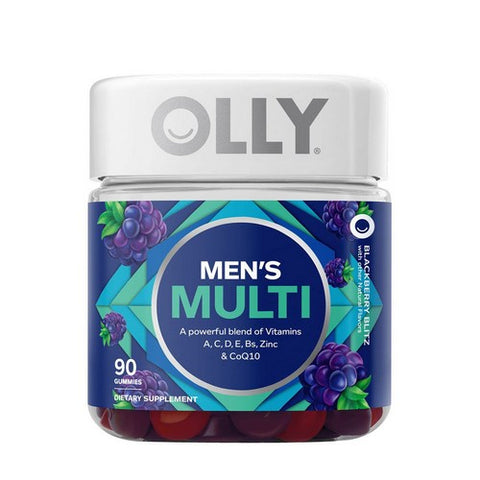 Olly, Perfect Men'S Multi Gummies Blackberry Blitz, 0, 90 Count Olly