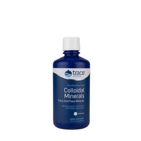 Trace Minerals, Colloidal Minerals Unflavored, 0, 32 Oz