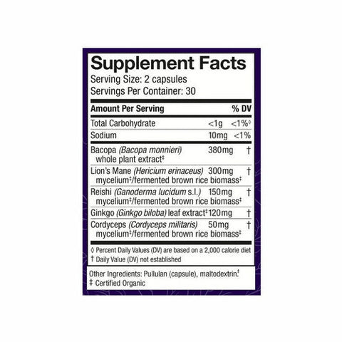 Host Defense, MycoBotanicals Brain, 60 Cap Host Defense