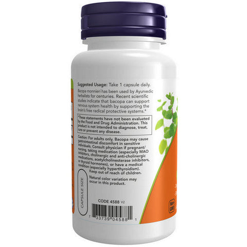 Now Foods, Bacopa Extract, 450 Mg, 90 Veg Caps Now Foods