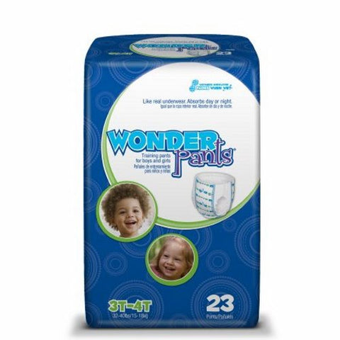 First Quality, Unisex Toddler Training Pants Pull On with Tear Away Seams Size 3T to 4T Disposable Heavy Absorbency, Case Of 4 First Quality