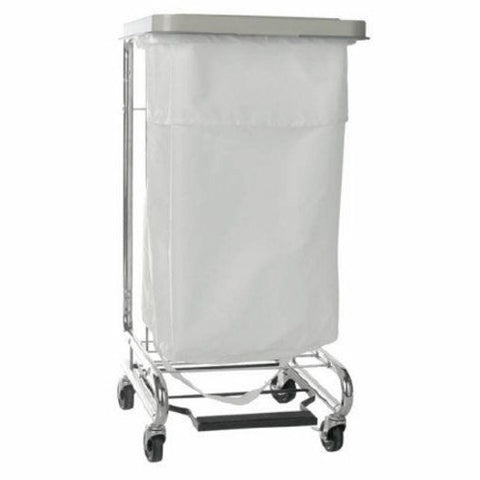 McKesson, Hamper Stand McKesson Soiled Linen Rectangular Opening 30-33 gal Foot Pedal Self-Closing Lid, Count of 1 McKesson