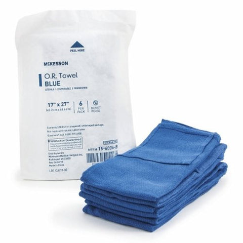 McKesson, Operating Room Disposable Towels Blue, Case Of 80 McKesson