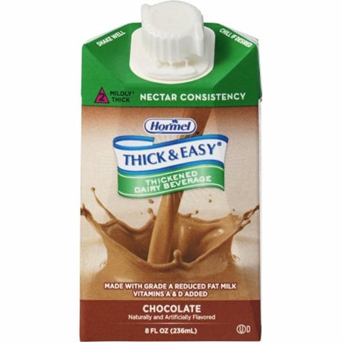 Hormel, Thickened Beverage Thick & Easy  8 oz. Container Carton Chocolate Flavor Ready to Use Nectar Consist, Count of 27 Hormel