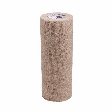 3M, Cohesive Bandage Coban LF 6 Inch X 5 Yard Self-Adherent Closure Tan NonSterile Standard Compression, Count of 12 3M