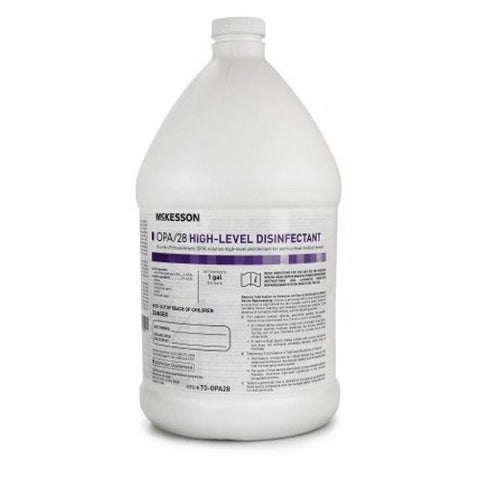 McKesson, OPA High-Level Disinfectant McKesson OPA/28 RTU Liquid 1 gal. Jug Max 28 Day Reuse, 1 Gallon McKesson