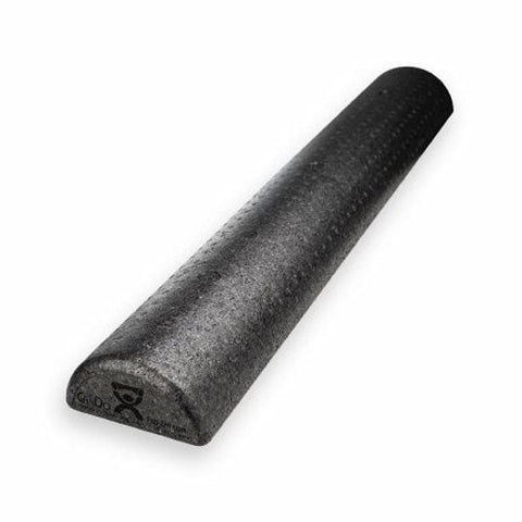 Fabrication Enterprises, Therapy Foam Roller CanDo  Slim Half-Round Black EPP Foam 6 X 36 Inch, 1 Each Fabrication Enterprises